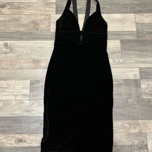 Express Black Suede Dress